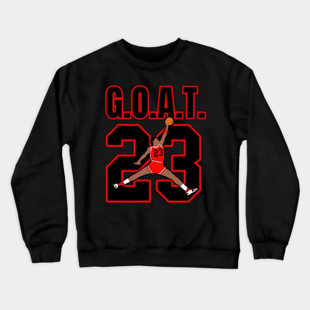 G.O.A.T. 23 Crewneck Sweatshirt by Gamers Gear